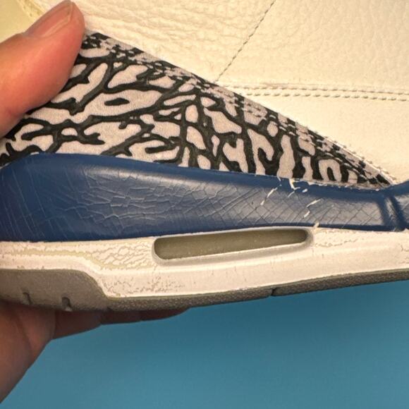 Air Jordan Retro 3 "True Blue" 2009 m8.5 w10 - Picture 14 of 16